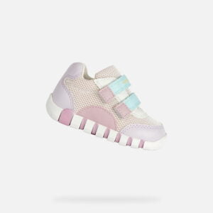 Deportiva bebé Geox Blanco y Rosa