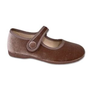 Mercedita Terciopelo Tokolate cierre botón