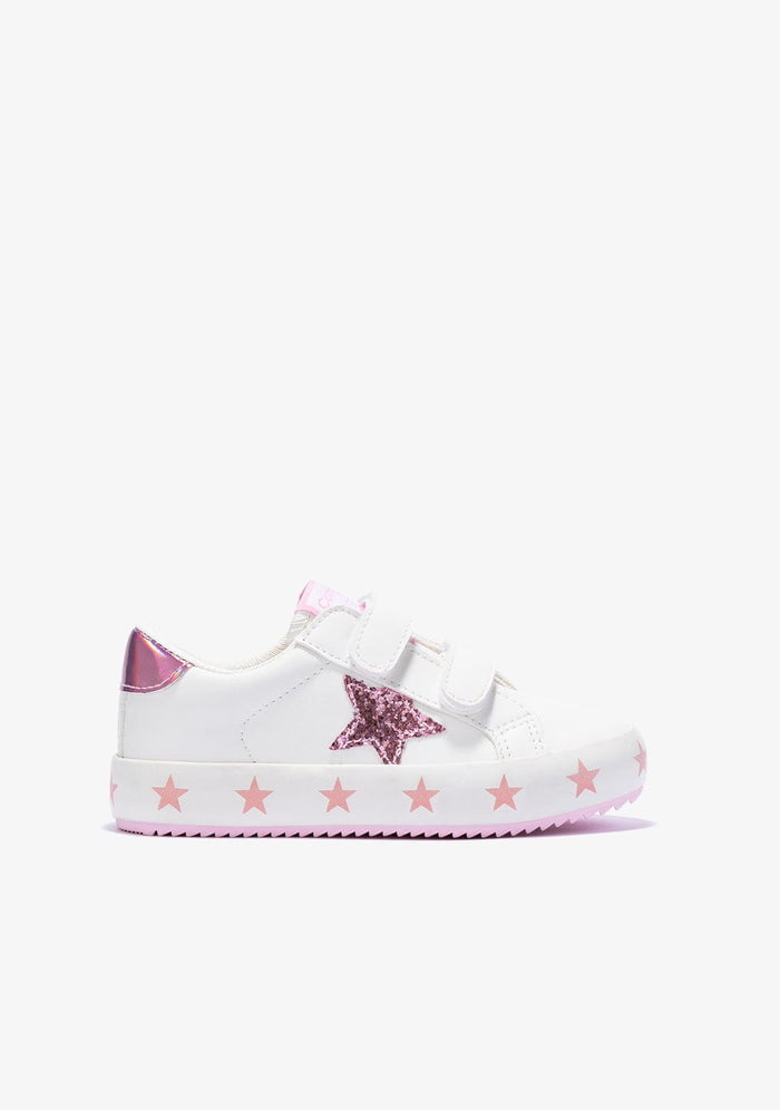Deportiva napa Conguitos Glitter Rosa