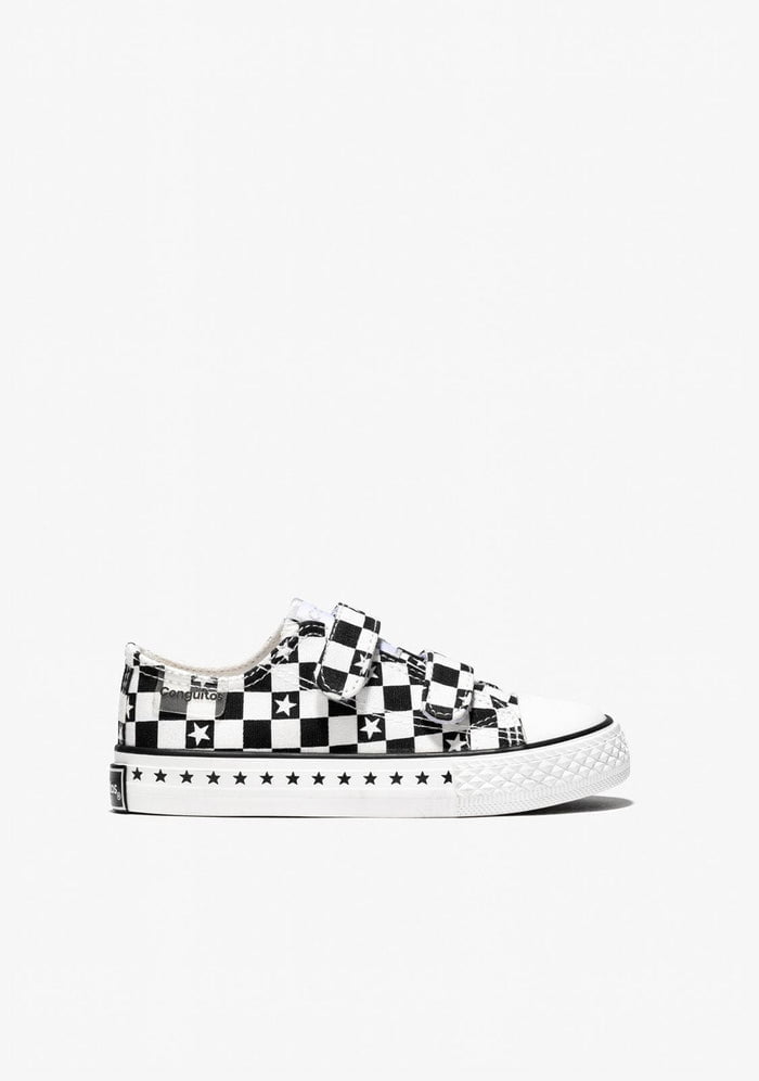 Sneaker Conguitos Blanco y Negro